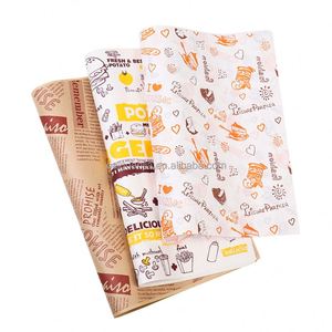 Custom Logo Disposable <b>Eco</b>-<b>Friendly</b> PE Coated Virgin Greaseproof Food Packaging <b>Paper</b> for Sandwich Hamburger & Cake - Product Image 3