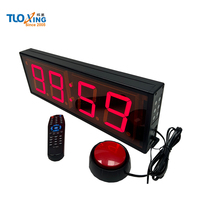 Tuoxing - Botón de Presión Manual con Luz LED Roja Portátil, Ecológico, Duradero, de Aleación de Aluminio, para Juegos, Desafíos, Deportes y Entretenimiento