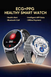 Montre de sport MT900 ECG PPG avec écran bleu, éclairage flash, SOS, avertissement de course nocturne, surveillance de la température corporelle, du sommeil et de la fréquence cardiaque - Product Image 6