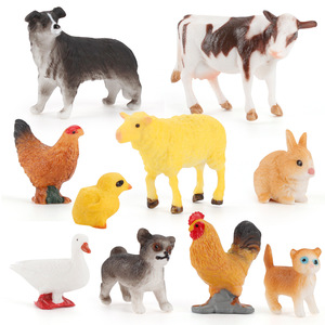 Figuras de Animales de Granja en Miniatura de Fábrica OEM: Pollo, Pato, Ganso, Perro, Conejo para Escenarios de Mesa de Arena para Niños - Product Image 6