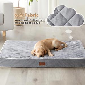 Lit orthopédique imperméable pour chiens de grande taille avec housse amovible et lavable, matelassage multi-aiguilles - Product Image 2