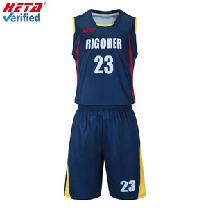 Maillot de basket-ball d'équipe personnalisé en gros avec votre propre design, maillot de basket-ball réversible, uniforme de basket-ball personnalisé - Product Image 1