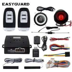 Shock Warning Pke Keyless Entry <b>Car</b> Alarm Security System <b>Push</b> Button Starter Remote Engine Start Stop - Product Image 1