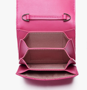 Portefeuille pour femmes et filles tendance, portefeuille à rabat avec diamants, chaîne en métal, sac à bandoulière, petit portefeuille portable pour filles - Product Image 5