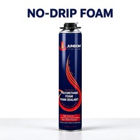 Mousse de remplissage rouge JUNBOM pour joints de murs-rideaux et creux de construction, idéale pour les projets d'installation