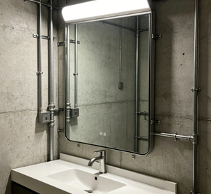 Modern LED Bathroom <b>Mirror</b> Wall Mounted <b>Vanity</b> <b>Mirror</b> Lighted <b>Makeup</b> <b>Mirror</b> for Washroom Hotel Apartment - Product Image 1