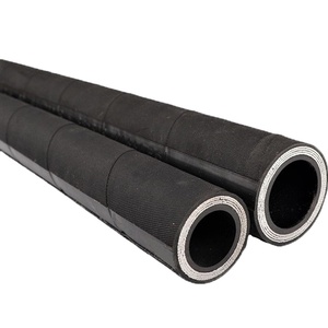 Tuyau hydraulique tressé en acier haute résistance à <span class=keywords><strong>4</strong></span> couches de fils, NBR, SAE100/DIN EN853, pour excavatrice industrielle - Product Image 1