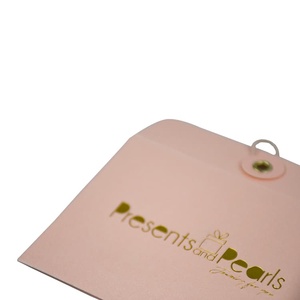 Enveloppe de mariage de luxe, papier cartonné blanc 300 g/m², impression de cartes de visite, enveloppe en papier avec bouton - Product Image 4