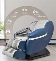 Silla de Masaje Inteligente 3D de Cuerpo Completo, 8 Programas Automáticos, Gravedad Cero de 2 Etapas, Bolsas de Aire para Pies, Riel de 110 CM, Diseño que Ahorra Espacio