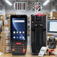 Terminal PDA Android Qunsuo 4 pouces en gros, scanner de données mobile portable avec lecteur de codes-barres pour système logistique