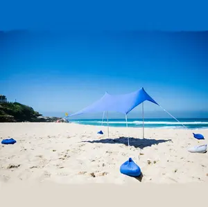 Vendita all'ingrosso tenda della spiaggia ancore-UV50 + Lycra tenda della spiaggia leggero tenda della spiaggia tenda di 210*210 centimetri di ancoraggio e qluminum poli
