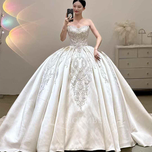 Nuevo Vestido de Novia de Lujo Personalizado con Cola, Vestido de Princesa para Boda, Vestidos de Novia Lsjj71 - Product Image 5