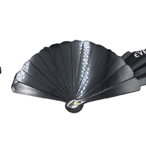 Abanico Plegable de Plástico con Tela de Satén Personalizado - Product Image 5