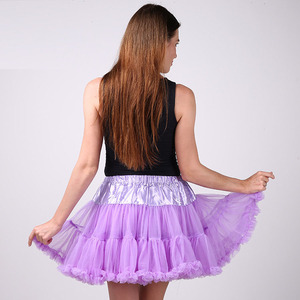 Yeni tasarım artı boyutu sarı şifon Lady Pettiskirt moda kabarık uzun Maxi etek - Product Image 4