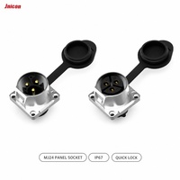 Connecteur circulaire MJ24 résistant aux UV et étanche, 2, 3, 4, 5 broches, mâle/femelle, pour système de batterie de camping-car, de caravane ou de bateau