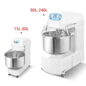 Flour mixing pizza dough industrial bread mixer prices sale Flour dough mixing machine baking 8kg 12kg 25kg spiral mixer