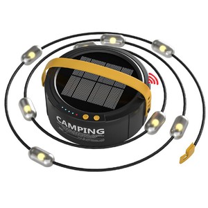 Camping Solar Led String <b>Light</b> With <b>Sensor</b> Portable Waterproof Outdoor Lighting For Tent Camping - Product Image 1
