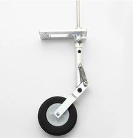 Train d'atterrissage pour avion RC à aile fixe MLK – Pièces pour modèles de transport, à une ou deux roues, avec amortisseur à ressort, pour quatre ou six roues