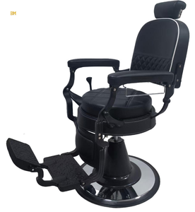 Fauteuil <span class=keywords><strong>de</strong></span> Barbier Portable Moderne en Cuir PU Marron, Inclinable et Hydraulique, pour Hommes et Salons <span class=keywords><strong>de</strong></span> Coiffure - Product Image 3