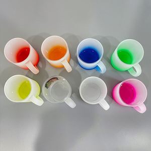 แก้วเบียร์แก้วใสขนาด 11 ออนซ์ สำหรับพิมพ์ลายแบบ Dye Sublimation หลายสี พร้อมหูจับสะดวกสำหรับเครื่องดื่มร้อนและเย็น จัดส่งฟรีจากคลังสินค้าในสหรัฐอเมริกา - Product Image 2