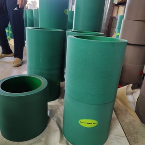 Alta qualità 10 pollici verde NBR rausker di riso rulli in gomma su tamburo di ferro per le parti di macchine agricole - Product Image 4