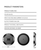 Vente flash 2024 - Chargeur sans fil longue portée invisible intégré sous le bureau pour iPhone, charge rapide TYPE-C CE FCC ROHS