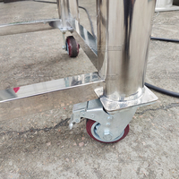 Réservoir de mélange mobile 200L Mélangeur en acier inoxydable Réservoir de mélange en gros de cheveux pour l'industrie de la santé