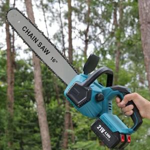 Scie à chaîne électrique sans fil à double batterie, personnalisée OEM, 16 pouces, avec moteur sans balais, outils de travail du bois - Product Image 5