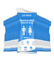 Sac à urine jetable portable pour voyage, matériau HDPE anti-fuite avec fermeture éclair, modèle haut de gamme