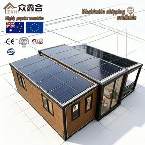Casa Container Pieghevole in Acciaio Espandibile Moderna, Villa Prefabbricata con 2-3 Camere da Letto per Uso Commerciale, Disponibile in Versione 20 FT - Product Image 1