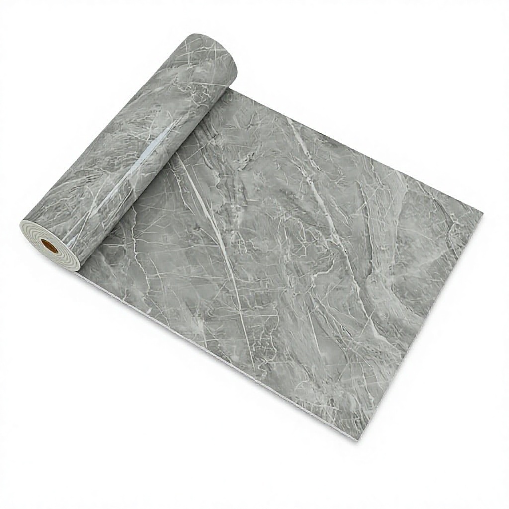 Givenchy gray-22 mm extra thick-40cm300cm-rolled plastic sealed