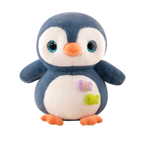 Peluche pingouin aux grands yeux mignons, en coton PP doux, pour vente en gros et au détail, jouet en peluche, coussin de sommeil pour enfants, cadeau, décorations pour la maison - Product Image 1