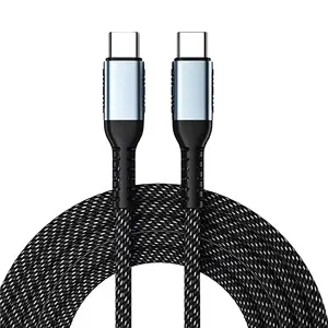USB C to USB C Charger Cable 100W braided pd cable Type C Charging Cable for Macbook Galaxy Pixel Switch