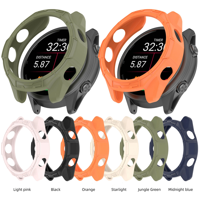 For Garmin Forerunner 970 Watch case Arm or Soft TPU Screen Protector for Forerunner 570 970 Smartwatch Bumper Screen Protector