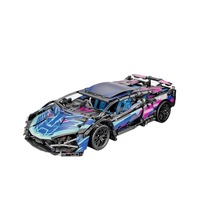 Set di Costruzioni Auto da Corsa Telecomandata Bugatti - Giocattolo Fai-da-te in Plastica ABS per Età 14+