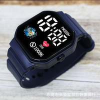 Montre électronique sportive à écran LED numérique simple et tendance, vente en gros d'usine pour femmes, hommes et enfants