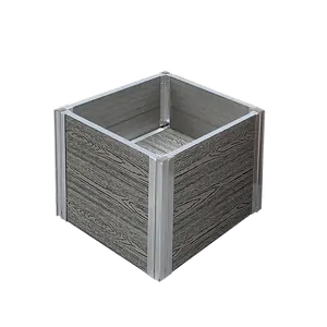 Outdoor Decoration Wood Plastic Composite Flower Pot Wpc Planter Box