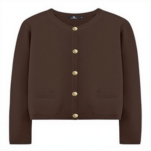 Pull col roulé côtelé en maille torsadée pour femme, 100 % coton, manches longues, décontracté, hiver, vente en gros - Product Image 1