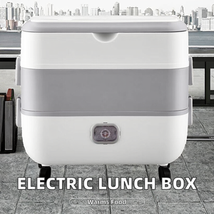 Portable 220V 110V Leak-Proof Lunch <b>Box</b> Warmer Household Multilayer Eco-Friendly <b>Plastic</b> for Outdoor Use DFH-52 Heatable Food Wa - Product Image 2