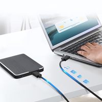 Cable USB a Micro B de Alta Velocidad Syong de 5 Gbps, Cable de Disco Duro Externo de Cobre Puro para Computadora, Cámara, Laptop y Consola de Juegos