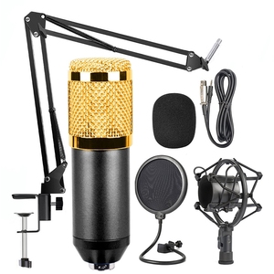 BM 800 Juego de micrófonos de estudio de karaoke profesional Red de gama alta K-Song Dedicado Serie 800 Micrófonos de choque de metal de condensador - Product Image 1