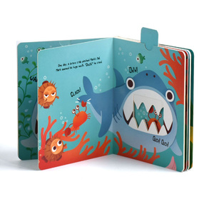หนังสือเด็กแบบโต้ตอบหนังสือกระดานแบบโต้ตอบสมุดนิทานรูปสัตว์น่ารักธีมปลาฉลามออกแบบได้ตามต้องการ - Product Image 3