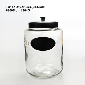 Large Food Storage Glass Containers with Black Metal Lids/<strong>Laundry</strong> Pods Container/<strong>Laundry</strong> Room Organization <strong>Jars</strong> 0.8Gallon - Product Image 6