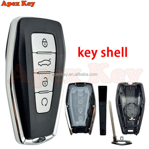 Carcasa de Llave de Coche Negra de 4 Botones, Material ABS, para Geely Global Kulrey Hawk GX7 Okavango Coolray X6 Geometry C Emgrand - Product Image 4