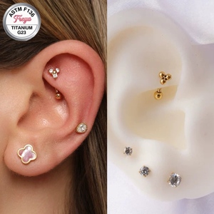 Bijoux <span class=keywords><strong>de</strong></span> piercing haut <span class=keywords><strong>de</strong></span> gamme <span class=keywords><strong>en</strong></span> alliage <span class=keywords><strong>de</strong></span> titane F136 et G23, pour sourcil, oreille, Daith, Strud et anneau <span class=keywords><strong>de</strong></span> nombril, style simple et basique - Product Image 5