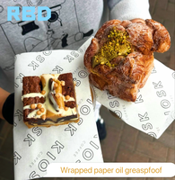 Papier d'emballage alimentaire biodégradable et écologique, résistant à la graisse, avec logo personnalisé, pour emballer les hamburgers, les pizzas et les sandwichs