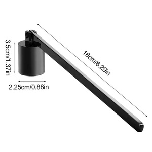 Herramienta de apagado de <span class=keywords><strong>velas</strong></span> de acero inoxidable pulido de alta calidad con mango largo, apagador de <span class=keywords><strong>velas</strong></span> negras y cortador de extintor de llama - Product Image 6