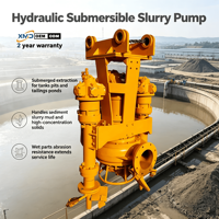 Pompe à boue submersible hydraulique industrielle à haute teneur en solides pour le dragage portuaire et la remise en état des terres
