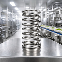 Ressort de compression de qualité alimentaire sanitaire, facile à nettoyer, pour machines alimentaires