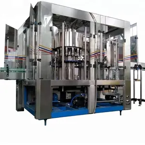 Hot drinks tea juice 3in1 washing filling capping machine